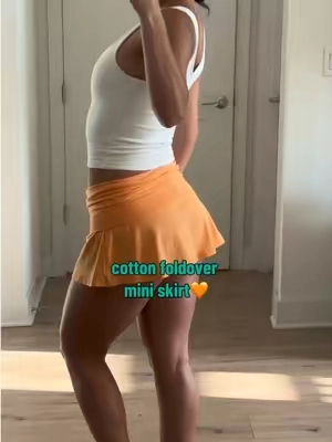 not a huge fan of mini skirts on me, but this one is SO flattering & cotton!! wearing size S  #miniskirt #miniskirt #skirt #skirts 