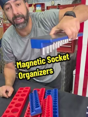 CASOMAN Magnetic Socket Organizer, 6 Piece Socket Holder Kit, 1/2-inch, 3/8-inch, 1/4-inch Drive, Holds 143 SAE&Metric Sockets, Red & Blue, Professional Quality Tools Organizer Hardware Heavy Duty @CASOMAN TOOLS #tiktokshopcreatorpicks #SummerVibes #tiktokshopdealsforyoudays #backtoschool #TikTokshopbacktoschool 