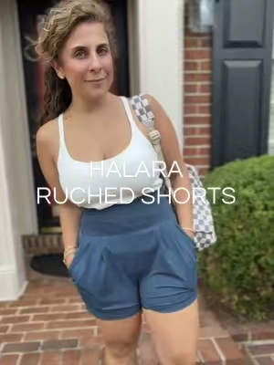 One of the most flattering shorts! @Halara #halara #halarafabric #gymshorts #shorts #halarashorts 