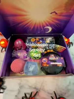 Eight piece Halloween squishy set almost sold out 🎃#halloween #squishy #toys #squishytoy #dumplings 