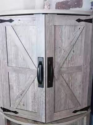 #cornercabinet #cabinets #cabinet #farmhousestyle 