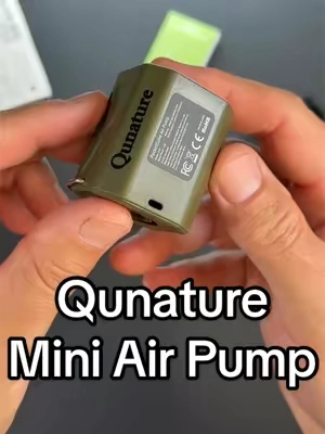 Qunature Mini Air Pump is compact, rechargeable, and perfect for air mattresses, pool floats, camping, and more. It inflates, deflates, and even doubles as a camping light.#CampingGear #MiniAirPump #CampingEssentials #OutdoorGear #Qunature