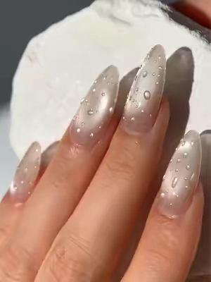 Okay, this might be my new favorite way to do 3D nails. 💅😭💧#3dnails #fypagee #sohochic #aillsa3dwaterdrop #nailtrends 