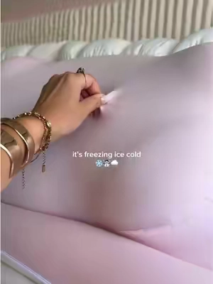 an ice cold pillowcase ✨