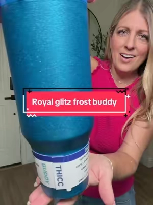 sparkle + cold drinks + no more sweaty cups ✨🙌 #FrostBuddy #royalglitz #IcedCoffee #DrinkAccessories