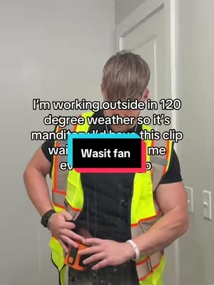 Best part, battery last all shift #tiktokshop #minifanportable #waistfan 