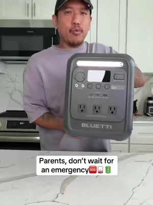Better to have it and not need it #bluetti #powerstation #poweroutage #backuppower #portablepowerstation 
