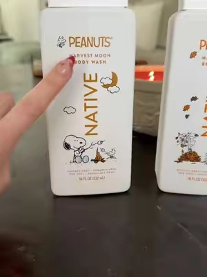 This body wash trio is the cutest!  #bodywash  #nativebodywash  #peanuts  #fallbodycare 
