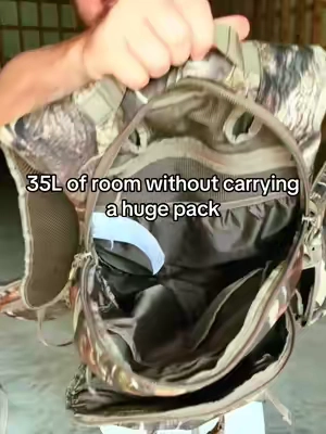 35L pack with plenty of room, a built in rain cover, and a setup that makes it easy to carry more of your gear. #huntingbackpack #deerhunting #huntinggear #deerseason #tidewe
