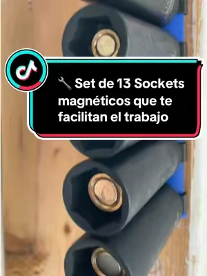 Este set de sockets magnéticos incluye tamaños de 7 mm a 19 mm, con medidas grabadas con láser para identificarlos fácilmente. Fabricados en acero Chrome Molybdenum de grado impacto, con imanes integrados que ayudan a mantener los sujetadores en su lugar y acabado resistente a la corrosión. Ideal para tener diferentes tamaños a mano en tus trabajos de reparación y mantenimiento.🛠️🔧 #TikTokshopbacktoschool #herramientas #sockets #Dados #fyp 