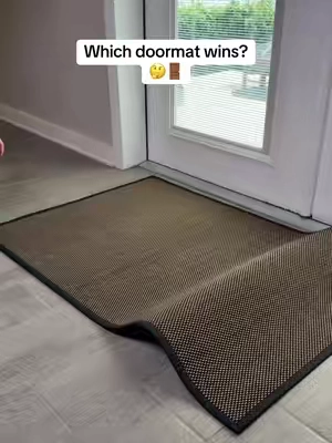 Which DEXI door mat is actually better? 👀🥇#doormat #doormats #homeessentials #CleanTok #TikTokShopCreatorPicks 