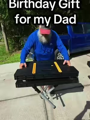 Please wish him a happy birthday! Figured he'd love this work table as he always eyes mine when he comes over #worktable#bluecollar#work#tools#summermusthaves 