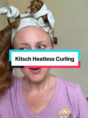 So easy! @Kitsch #heatlesscurlingheadband #kitsch #heatlesscurls #BeautyTok 