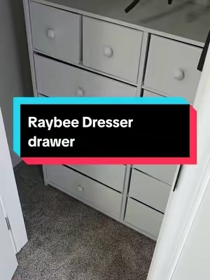 Keep your home organized with the Raybee dresser, featuring spacious drawers and a sturdy design for clothing, accessories, and everyday essentials. It's a great storage solution for bedrooms, closets, nurseries, dorms, or any room that could use extra organization. #Dresser #BedroomStorage #HomeOrganization #HomeFurniture #StorageSolutions 