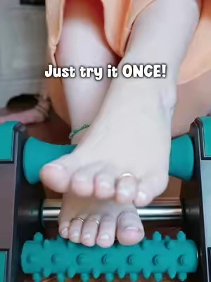 This may look like a torture device, but I promise it feels amazing #footroller #footmassage #plantarfasciitis #footpain #massagetherapy 