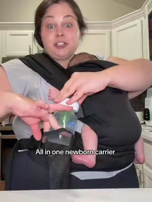 Plus size friendly too !! #newborn #babycarrier 