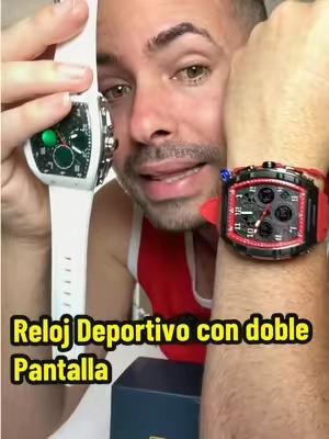 Reloj Deportivo con doble pantalla Digital y Analógica!!!#reloj #relojdeportivo #accesorioshombre 