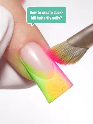 How to create duck-bill butterfly nails? 🦋💅 A cute and unique nail look you need to try! Find the nail tools I used in my shop 🛍️ #melodysusie #nailart #nailtutorial #nailtok #nailinspo 