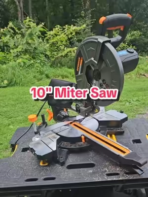 Get those projects done with this Dovaman 10" Miter saw! #mitersaw #contractor #carpenter #woodworking #tiktokshopcreatorpicks 