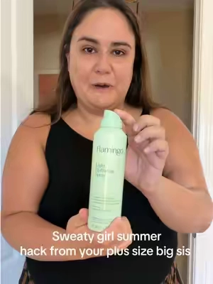 If you’re anything like me and cannot stand being sweaty and sticky at the same time but still want that lotion glow, this spray from @Flamingo is PERFECT, linked for u below xoxo  🏷️ #flamingo #spraylotion #sweatygirl #plussize 