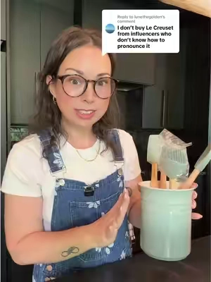 Replying to @lunethegolden that’s okay! Lots of other people don’t get their panties in a bundle over pronunciation but I tried just for you 🇫🇷👩🏻‍🍳.  #lecreuset #qvc #qvcloyaltyprogram 