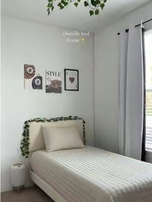 #bedframe #chenille 💕