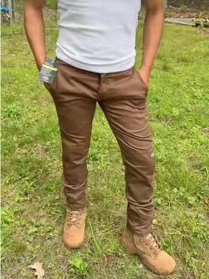 Men's FLEX Skinny Fit Double Knee Work Pants, Wrinkle-Resistant,Stain- Resistant, Reinforced Knees, Breathable Comfort, Slim Fit #workpants #menswear #construction #TikTokshopbacktoschool 