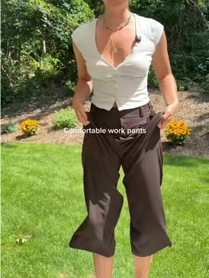 Waffle pants that feel like your wearing sweats but they are classy ✨🙌🏻 @Halara_official  #wafflepants #workpants #TikTokshopbacktoschool #tiktokshopcreatorpicks #BackToSchool 