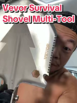 These Survival Shovels from Vevor are an outdoor Multi-Tool for all your camping adventures! #outdoorgear #campinggear #Hiking #fishing #giftsforhim 