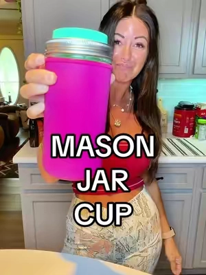 drinks do taste better in a cute cup💖🥰 #masonjar #icedcoffee #coffeetok #cups #fyp 