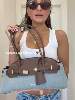 the denim bag of my dreams 🤎💙✨ @Newbella.Fashion #denimbag #y2kaesthetic #y2kbag 