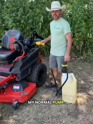 This upgraded fuel pump automatically shuts off when the tank is full. #FuelPump #FuelTransfer #GarageTools #FarmTools #ToolFinds 