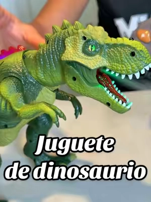 Juguete de dinosaurio con control remoto con rociador de niebla #toys #Backtoschool #summerwins #summerfinds #tiktokshopsummersale 