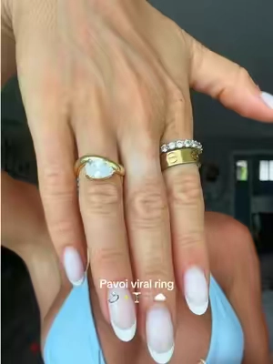 I’m in love with!!!!! @PAVOI the most stunning pear shaped ring 
