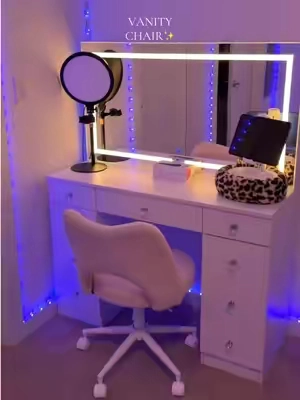 #vanitychair #raybee #swivelchair 💕