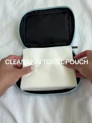 A travel necessity if you love face towels ✈️ @Clean Skin Club #disposablefacetowel #cleanskinclub 