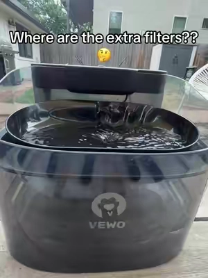 Automatic water fountain filters 