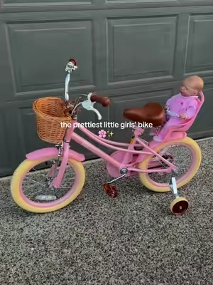 the look on my daughters face when she saw her new bike 🥹🥲 #kidsbike #girlsbike #giftforkids #christmasgiftidea 