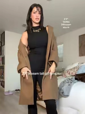 This girls is the jumpsuit you need  #fashionnova #jumpsuit #tallgirl #bodysuit 