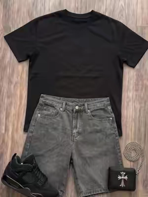 Jorts better #fitcheck #jorts #fashion 