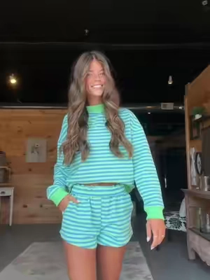 Loving this color combo #fyp #fypシ #summeroutfit #loungeset #matchingset 