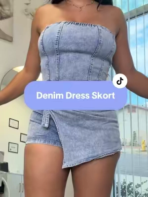 #Denim #Dress #Skort 