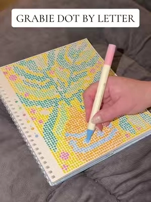 Help this is the most relaxing activity can’t stop dotting   #dotart #grabie #grabieacrylicmarkers #dotbyletter #grabieart 