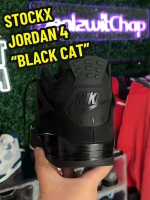 Easily a top 10 of all time. Grab yours today🔥⬆️ @StockX #jordan4 #blackcat #jordanretro4 #sneakerhead #gotitonstockx 