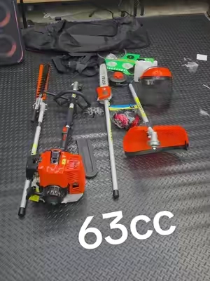 One powerhead, five ways to tackle an overgrown yard. This VEVOR 63cc 2-cycle setup gives you a string trimmer, brush cutter, hedge trimmer, pole saw and more in one versatile machine. Perfect for knocking out everything from tall grass and thick weeds to hedges and low tree limbs. #GasTrimmer #BrushCutter #VEVORSuperBrandDay #TikTokshopbacktoschool #TikTokShopCreatorPicks @VEVOR Home Improvement 