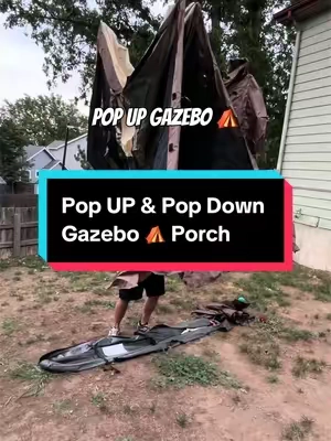 Ok I may have tried it the hard way 🤪😂🤣 but U get the point tho, it’s easy to pop up for a gazebo ⬆️ ⛺️ #gazebo #antimosquito #bugfree #easysetup #summerfinds 