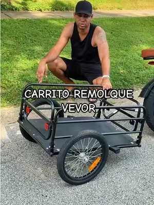Respuesta a @Usapetgrooming Este remolque para bicicleta soporta hasta 160 lb de carga, es resistente, plegable y perfecto para compras, camping o paseos. 💪 @@VEVOR Store  #VEVOR #RemolqueBicicleta #TikTokshopbacktoschool #BikeAccessories #BikeTrailer 