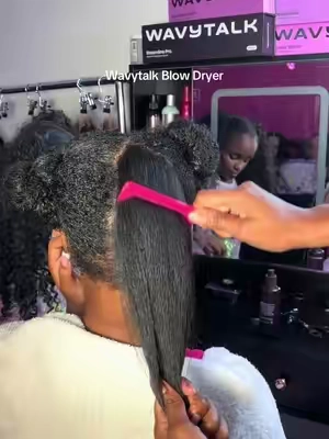 Wavy talk blow dryer is hands down the best! 🔥 #wavytalk 