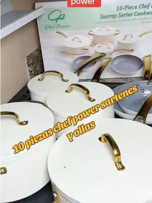 10 piezas Chef power sartenes y ollas #tiktokshopcreatorpicks #tiktoksummersale #smarphone #chefpower #sartenes 