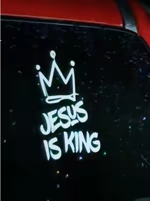Jesus is King (Crown) – Christian Faith Car Decal Sticker and God is Greater Than The Ups and Downs - Car Decal Vinyl Bumper Sticker #tiktokshopcreatorpicks #christiantiktok #tiktokshopsummersale  #jesusisking 